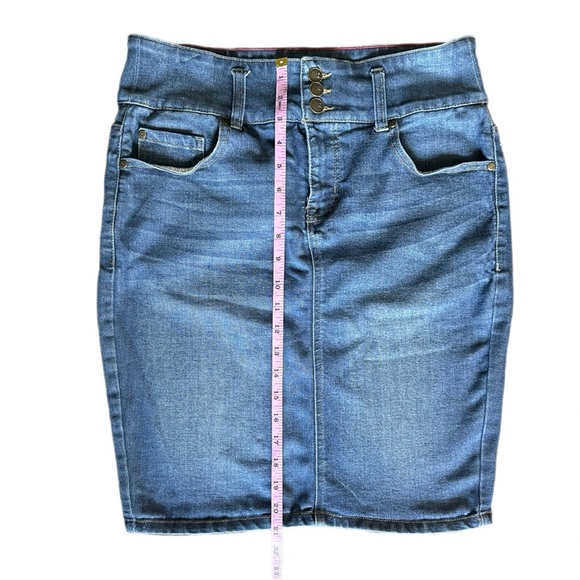 Women’s One5One Blue Denim Jean Skirt Size M - Picture 6 of 9